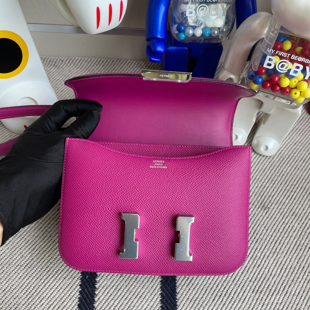 에르메스 콘스탄스18 로즈포프레 은장 앱송